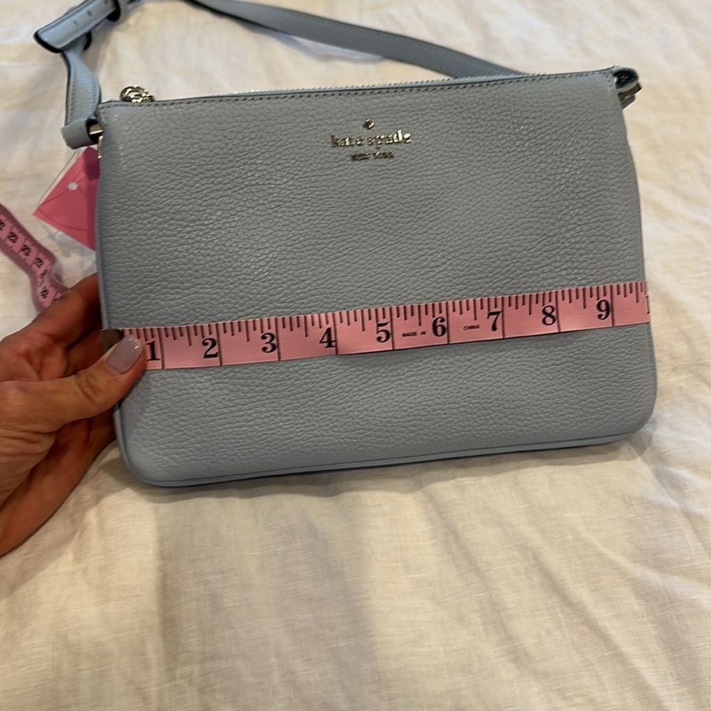 Kate Spade Powder Blue Handbag with adjustable shoulder or crossbody strap - Picture 8 of 9
